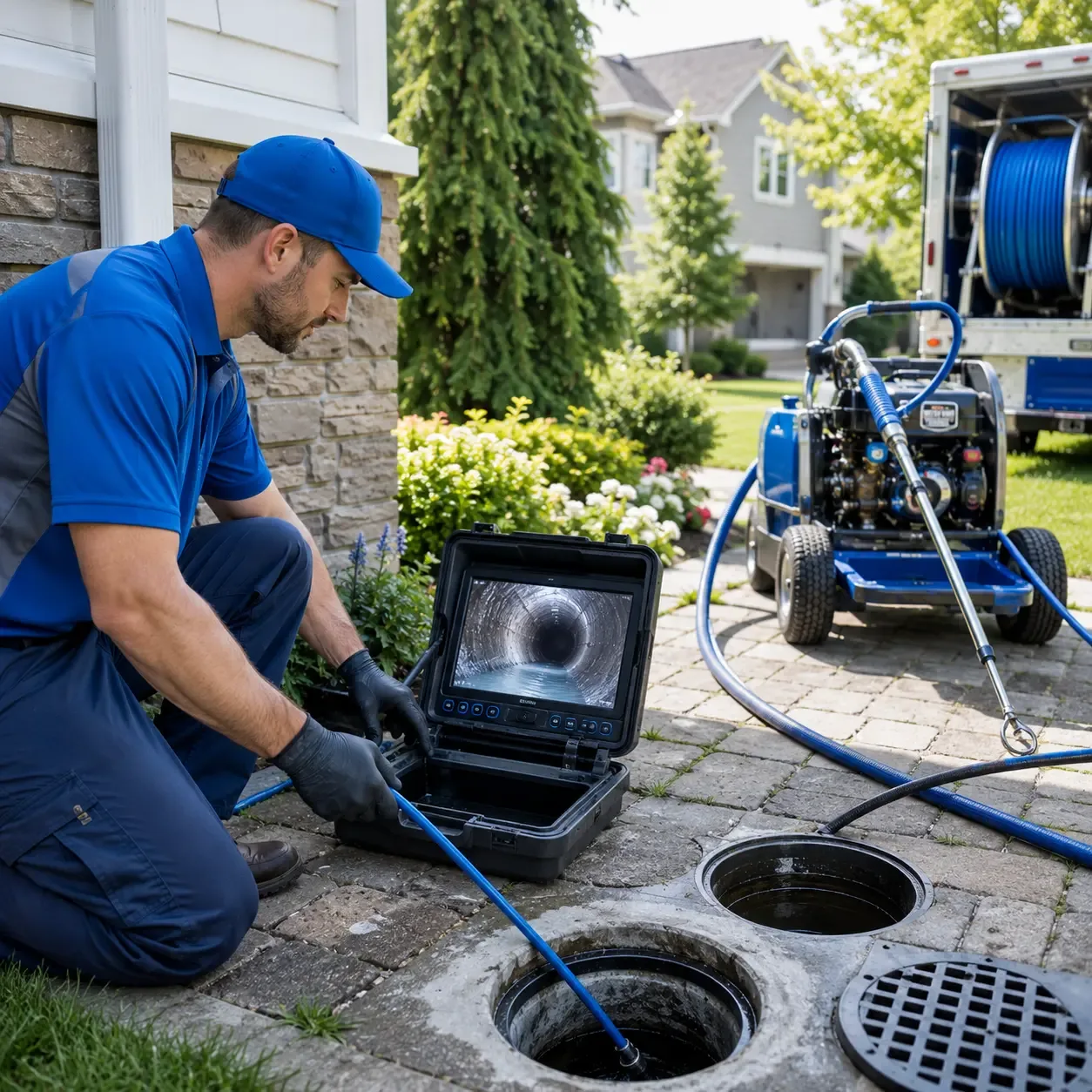 Outdoor drain cleaning professionals serving Trufant, MI