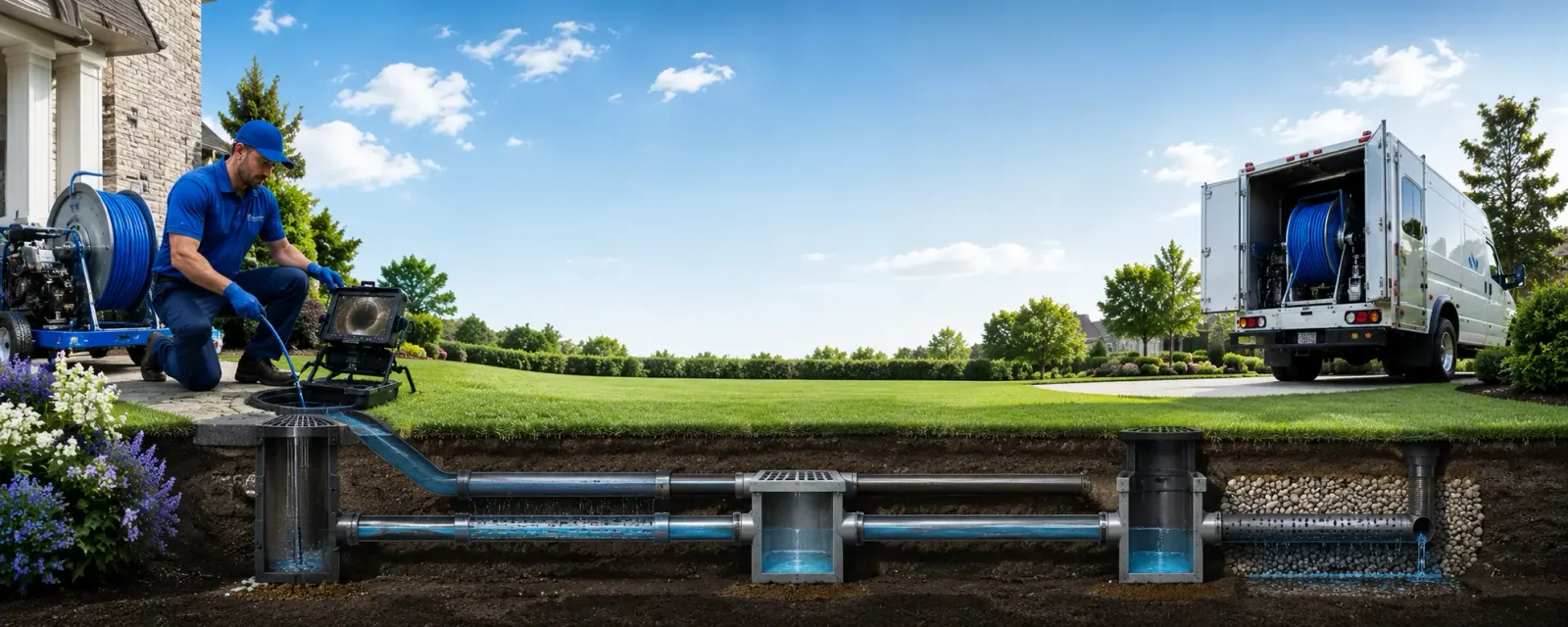 Outdoor drain cleaning information for Trufant, MI